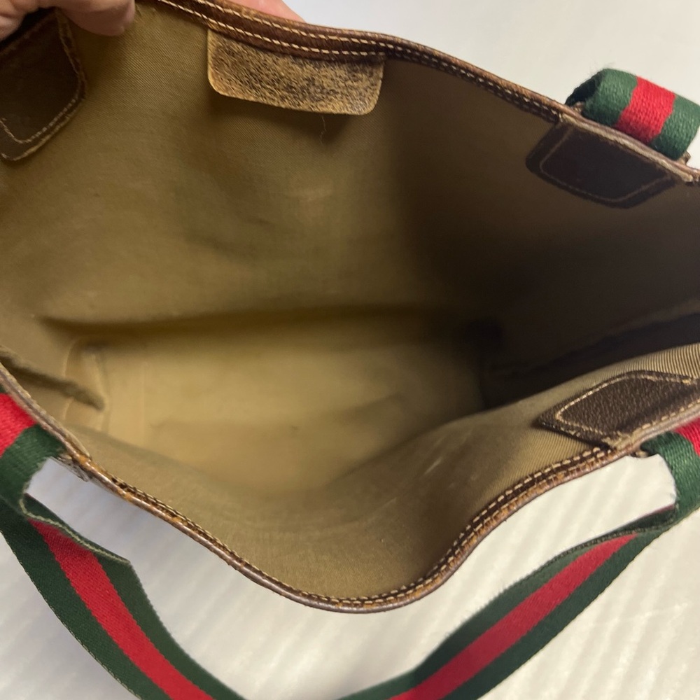 Gucci Ophidia Tote bag Gucci GG monogram sherry line tote bag purse Shoulder bag - Picture 6 of 11